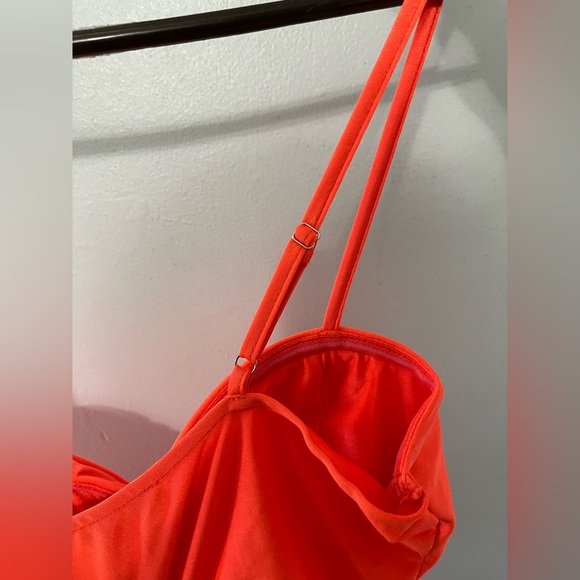 Neon orange mini dress - Picture 6 of 7